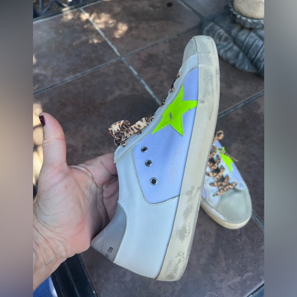 Golden Goose Superstar Authentic Skateboard Sneakers Leopard Laces 41 11 - Picture 6 of 14